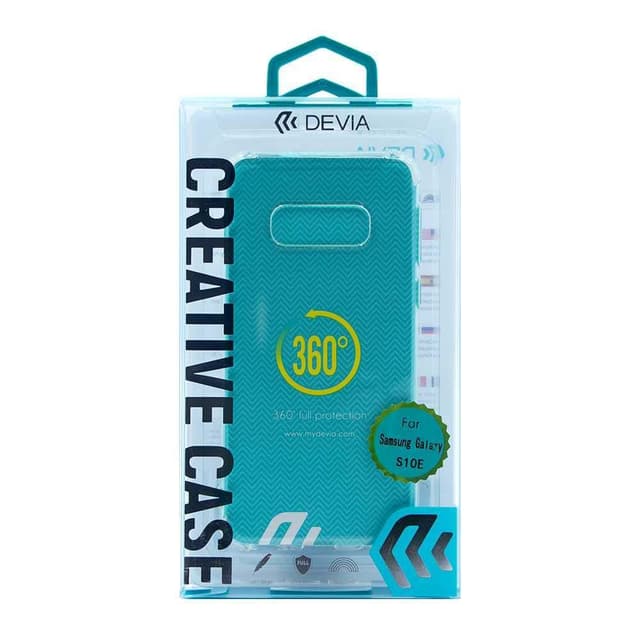 devia shockproof tpu case for samsung galaxy s10e crystal clear