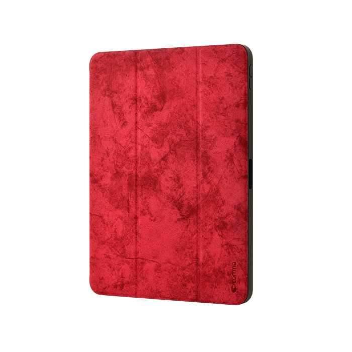 devia leather case with pencil slot for apple ipad pro 11andquot 2018 red