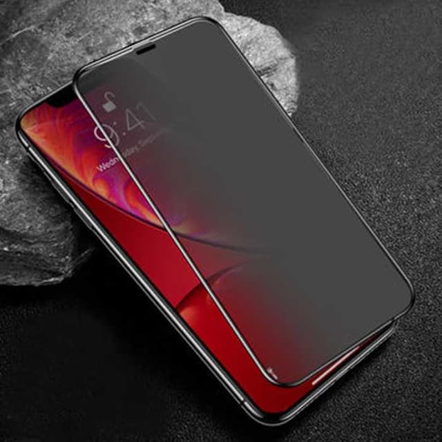شاشة حماية شاشة الملاقيف ثري دي كاملة لجوال ايفون اكس آر من ديفيا 10 قطع  Devia Real Series 3D Full Screen Privacy Tempered Glass for iPhone Xr 