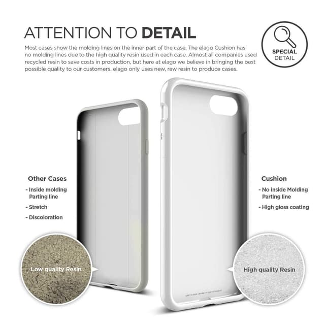 كفر حماية لآيفون 7/8 من Elago - أبيض - 49503