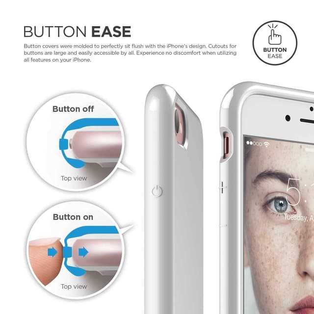 كفر حماية لآيفون 7/8 من Elago - أبيض - 49504