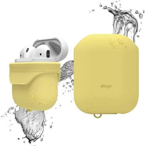 elago waterproof case for apple airpods creamy yellow