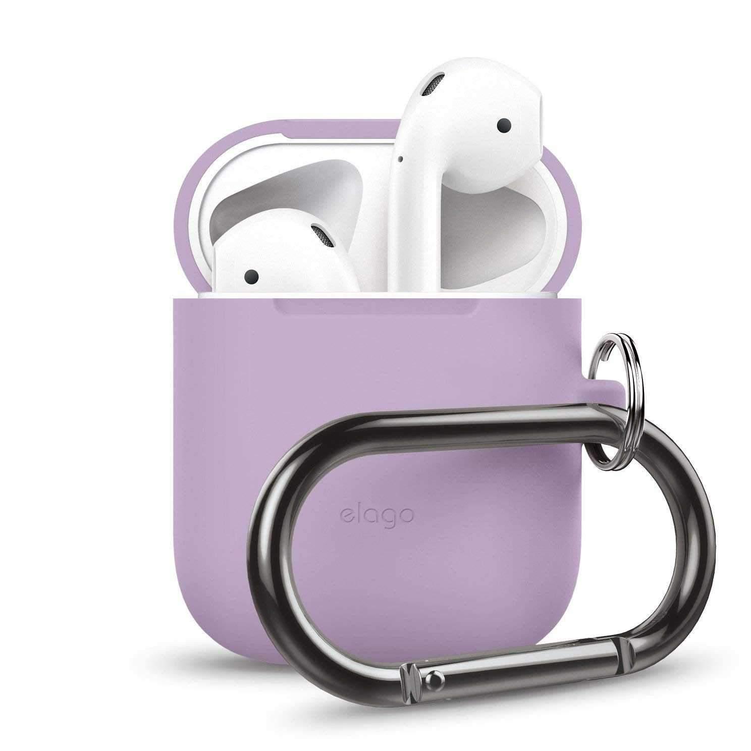 elago airpods hang case lavander