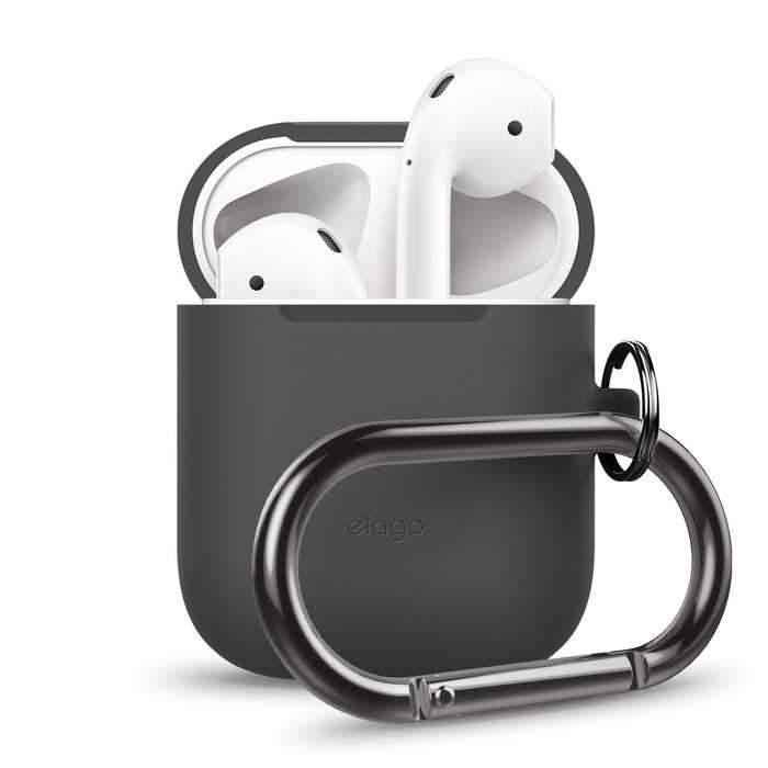 elago airpods hang case dark gray