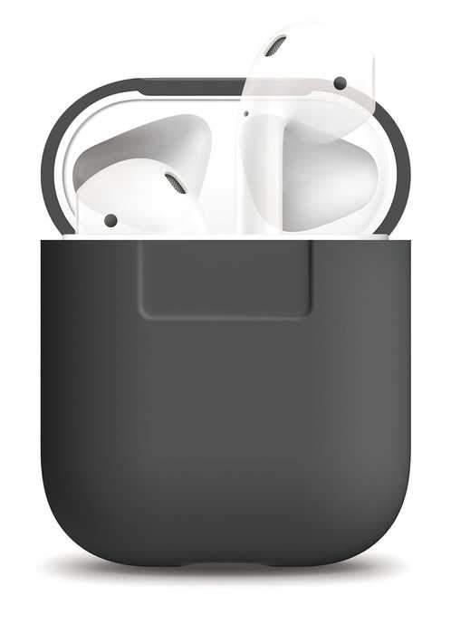 elago airpods silicone case dark gray