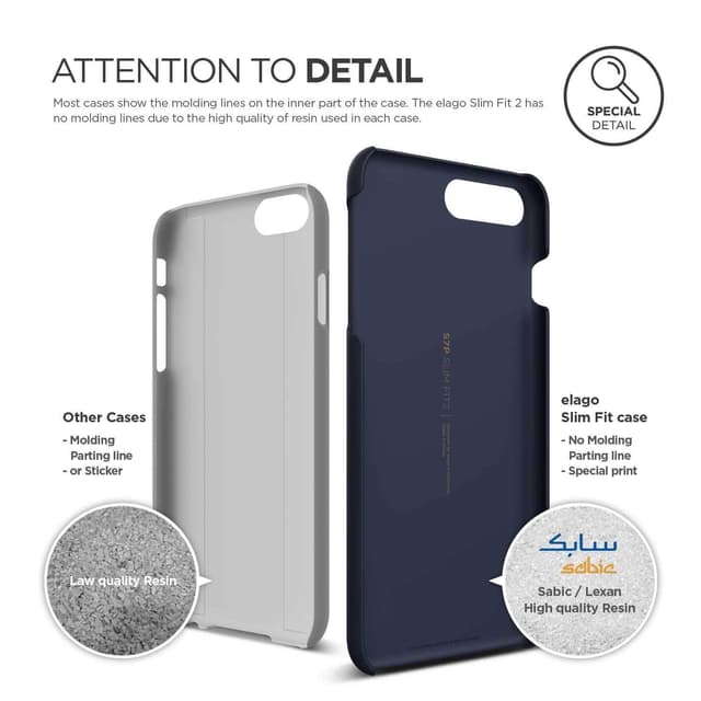 Elago Slim Fit 2 Back Case For Iphone 8 / 7 Plus - Jean Indigo