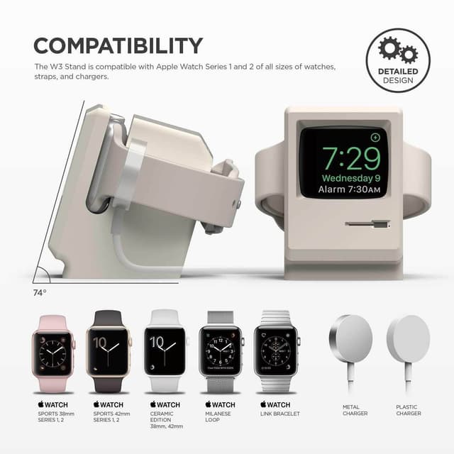 Elago W3 Stand For Apple Watch - White