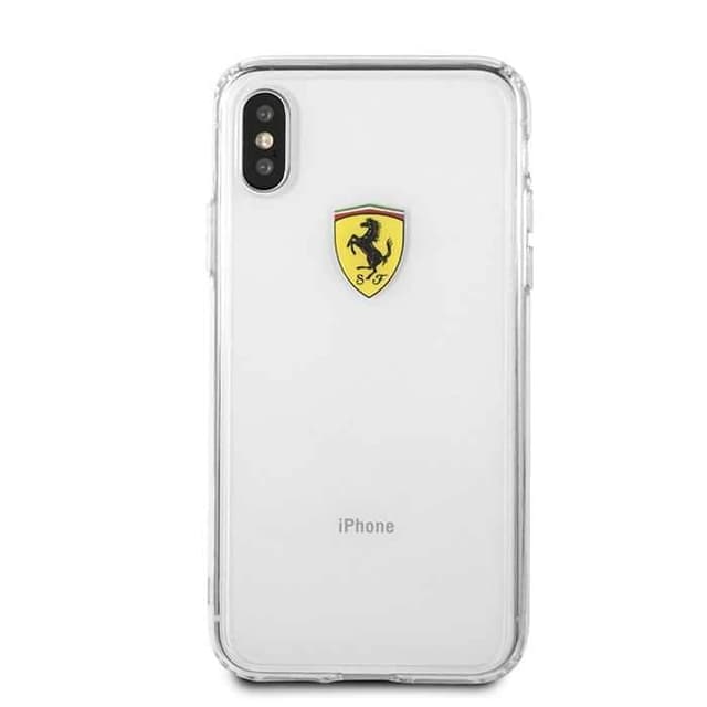 ferrari shockproof hard case for apple iphone x transparent