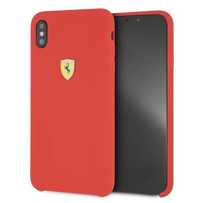 ferrari sf silicone case for iphone xs max red