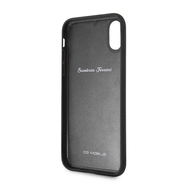 ferrari genuine leather hard case iphone x red