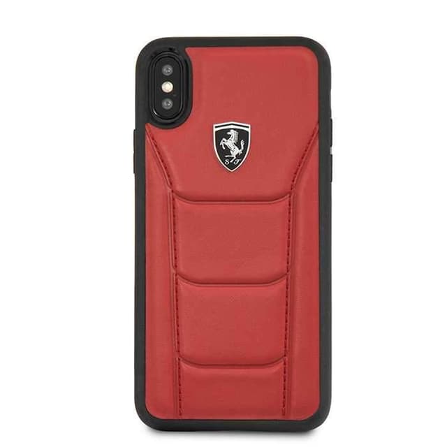 ferrari genuine leather hard case iphone x red