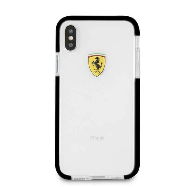 ferrari shockproof transparent hard case for iphone x black