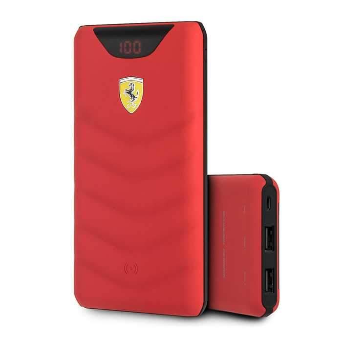 ferrari on track wireless powerbank 10000mah red