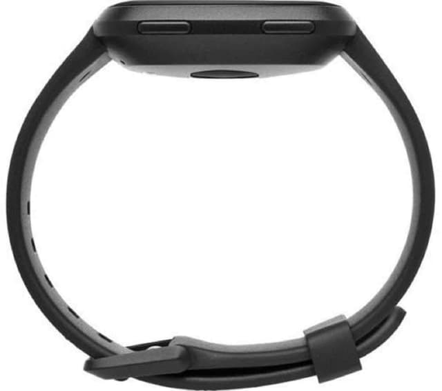 fitbit versa fitness wristband with heart rate tracker black sl