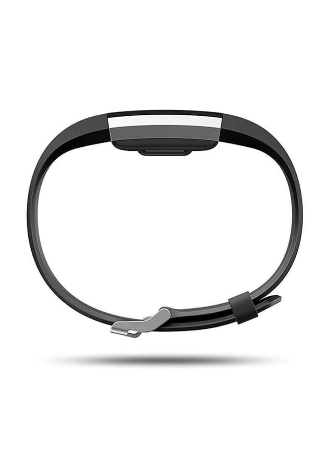 fitbit charge 2 fitness wristband with heart rate tracker black l
