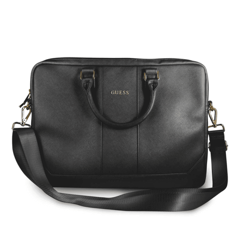 Guess Saffiano-Look Computer Bag 15" - Black