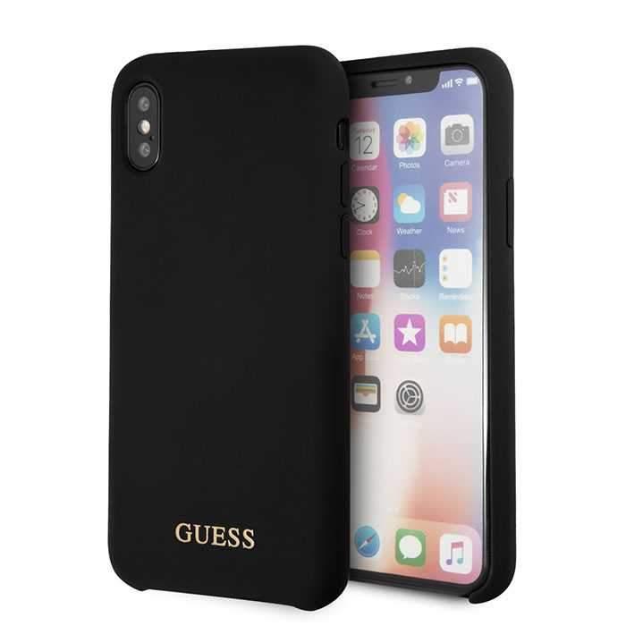 Guess Silicone Case for Apple iPhone X - Black