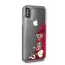 Guess "Hearts" Glitter Hard Case for iPhone X - Raspberry - SW1hZ2U6MTMxNjI=