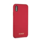 جراب جوال ايفون اكس سيليكون بلون احمر من جيس  Guess Siliicone Case for Apple iPhone X Red