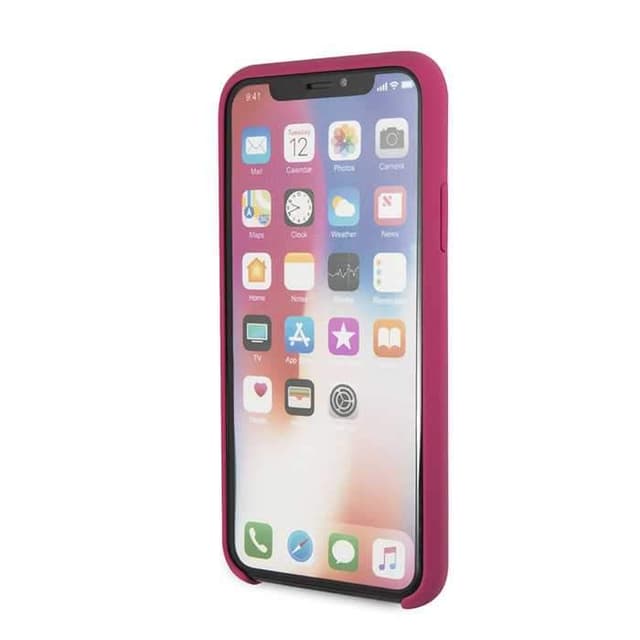 Guess Silicone Case For Apple Iphone X - Pink