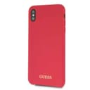  كفر جوال ايفون  اكس اس ماكس من السيليكون الصلب من جيس بلون احمر Guess Silicone Case For Apple Iphone Xs Max Red