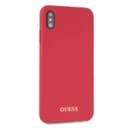  كفر جوال ايفون  اكس اس ماكس من السيليكون الصلب من جيس بلون احمر Guess Silicone Case For Apple Iphone Xs Max Red