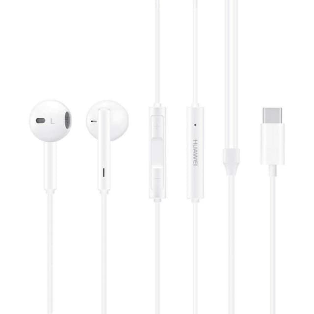 سماعات هواوي سلك أبيض Huawei White Type c Earphones