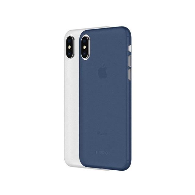 كفر ايفون - أزرق وأبيض INCIPIO Feather Light 2 Pack Frost Navy