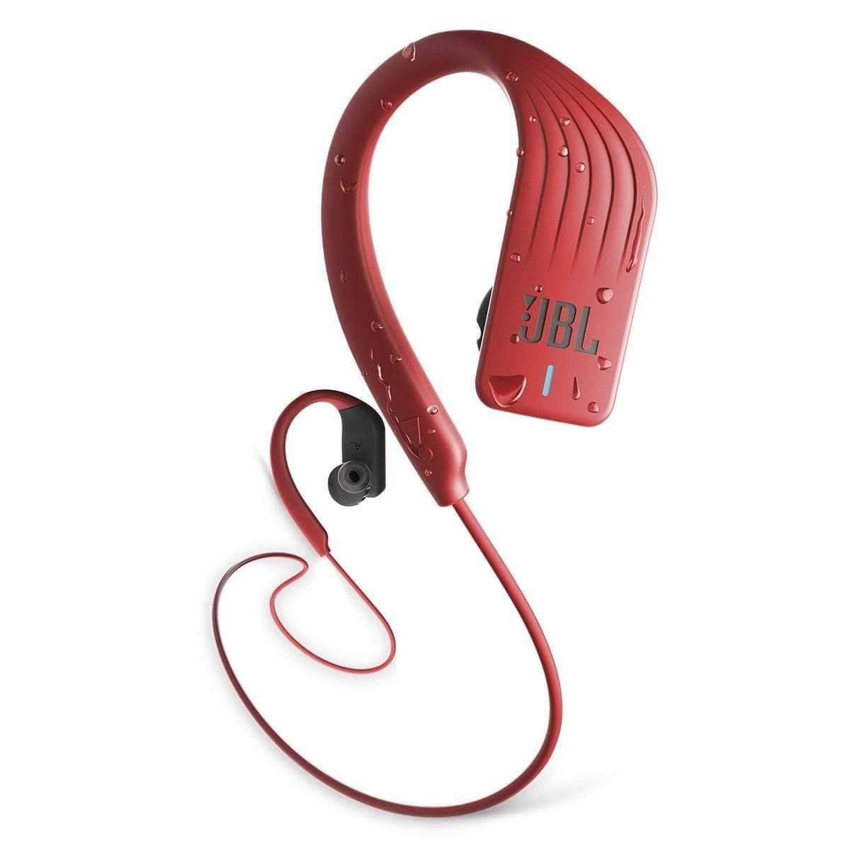 jbl endurance sprint waterproof wireless in ear sport headphones red