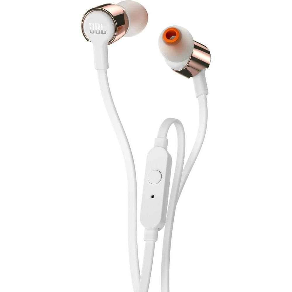 jbl t210 stereo in ear headphones rose gold