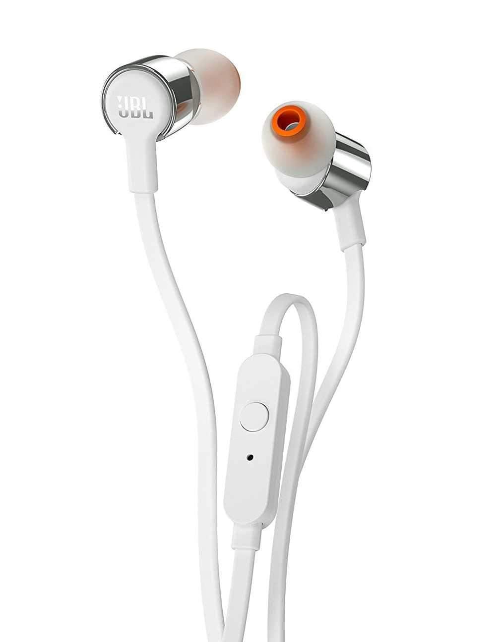 jbl t210 stereo in ear headphones gray