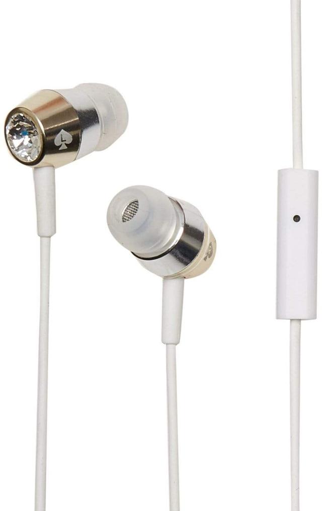 kate spade new york earbuds crystal rose gold silver white - SW1hZ2U6MjM0ODQ=