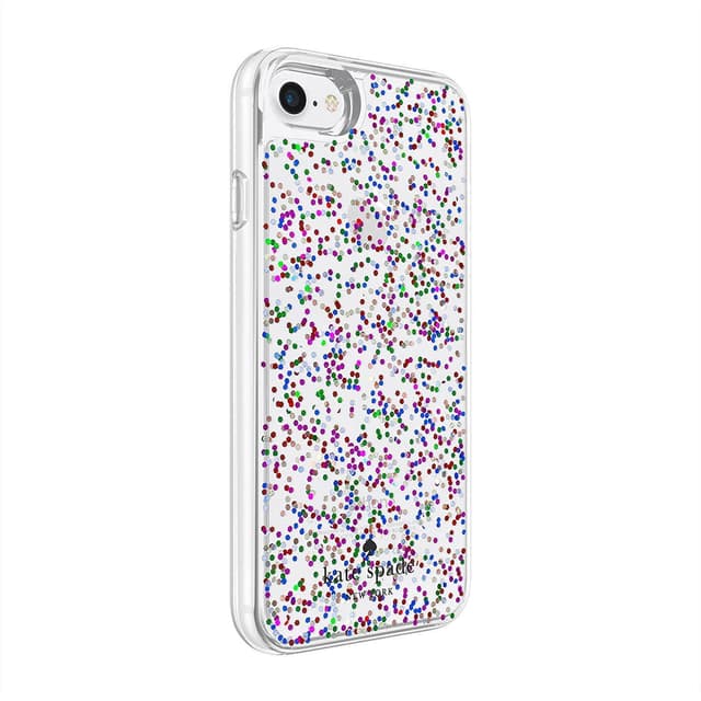 kate spade new york protective clear glitter case for iphone 8 7 multi glitter