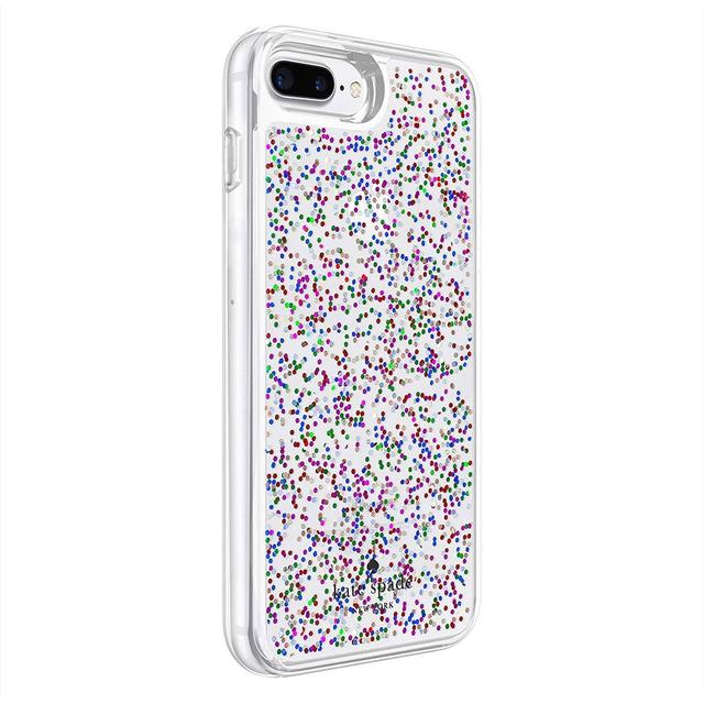 كفر ايفون 7 بلس KATE SPADE NEW YORK Protective Clear Glitter Case for iPhone 7 Plus Multi Glitter