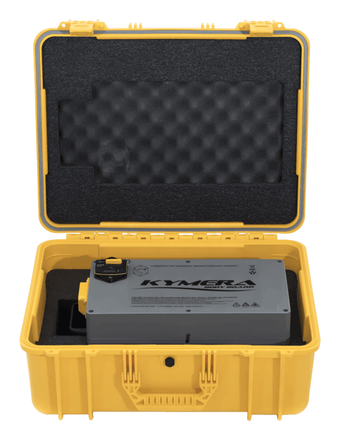 kymera fast swap removable battery with pelican case