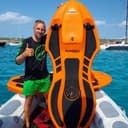 kymera 610 worlds first electric body board white