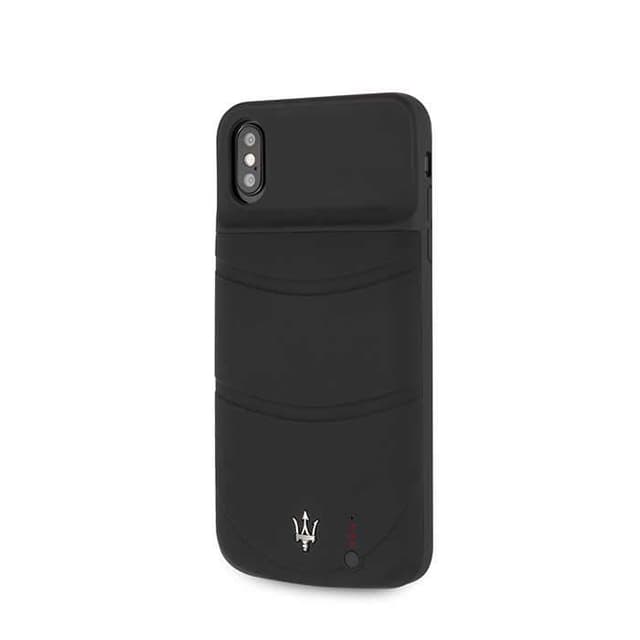 maserati full cover power case 4000mah rubber finish for iphone xs max black