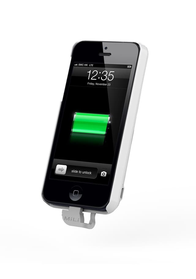 غطاء بطارية احتياطي باور سبرينغ 5 و بسعة 2200 ميللي أمبير و بلون الأبيض من ميلي MiLi Power Spring 5 back-up battery cover 2200mAh White