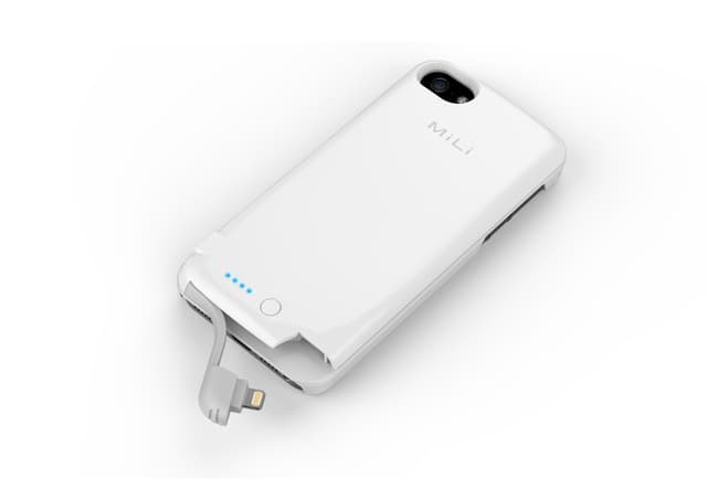 غطاء بطارية احتياطي باور سبرينغ 5 و بسعة 2200 ميللي أمبير و بلون الأبيض من ميلي MiLi Power Spring 5 back-up battery cover 2200mAh White