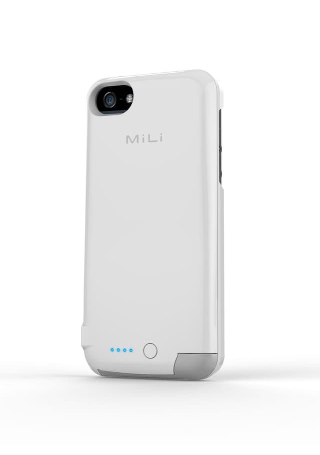 غطاء بطارية احتياطي باور سبرينغ 5 و بسعة 2200 ميللي أمبير و بلون الأبيض من ميلي MiLi Power Spring 5 back-up battery cover 2200mAh White