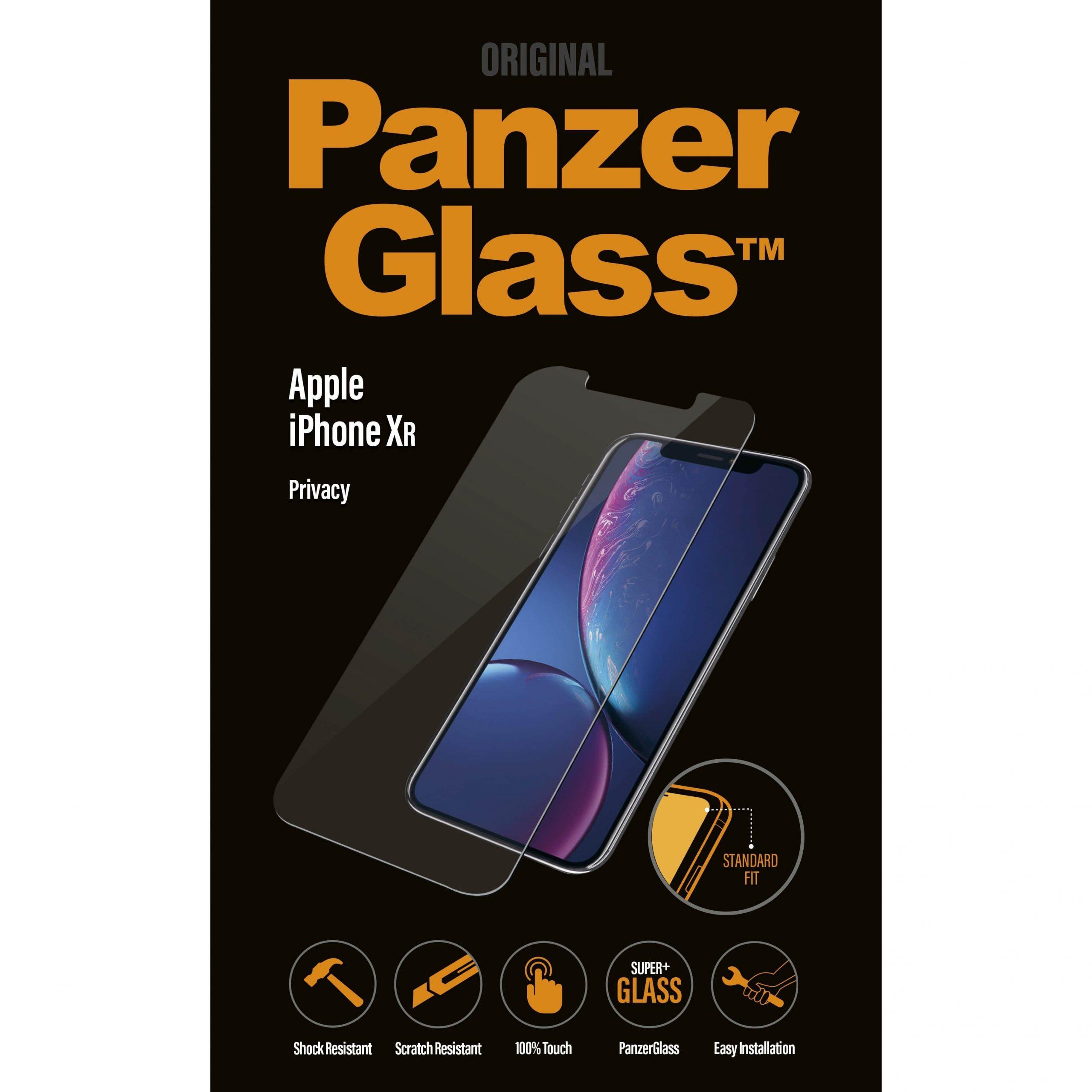 panzerglass standard fit privacy for iphone xr