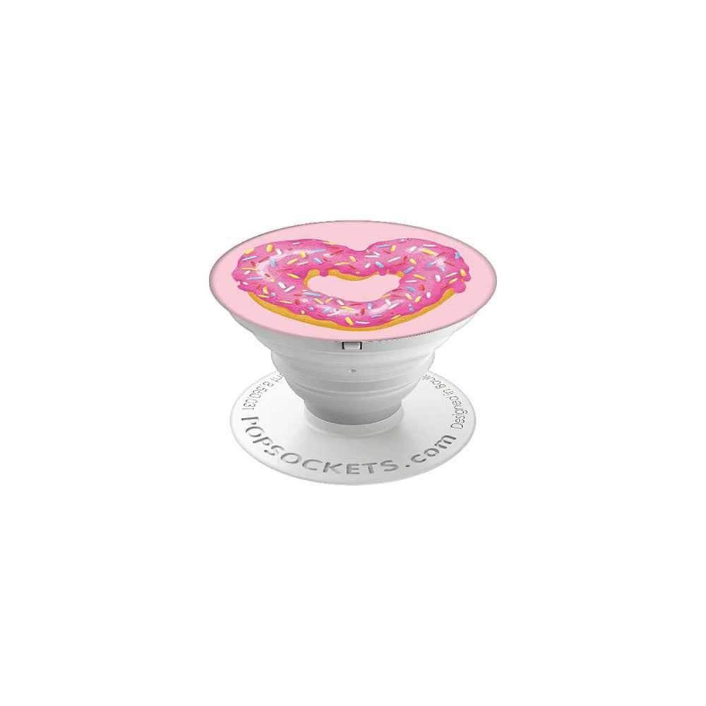 popsockets stand and grip strawberry heart donut