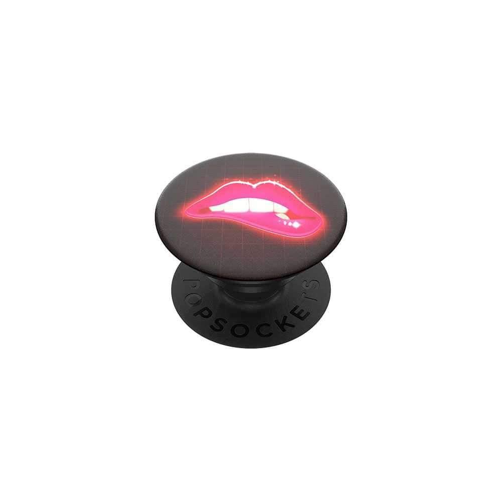 popsockets stand and grip neon lips