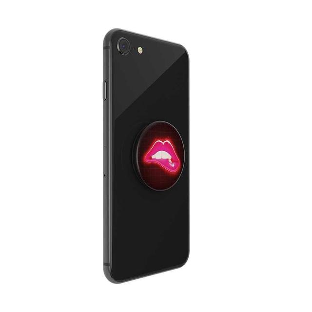 خاتم هاتف ليبس POPSOCKET Stand and Grip - Neon Lips - SW1hZ2U6MjAzMjA=