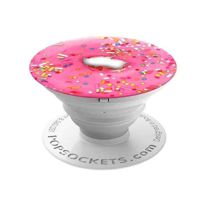 popsockets stand and grip pink donut