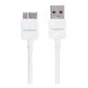 وصلة شاحن لهاتف جالاكسي نوت 3 طول 1 متر أبيض بورودو Porodo Galaxy Note 3 Cable 1 Meter White