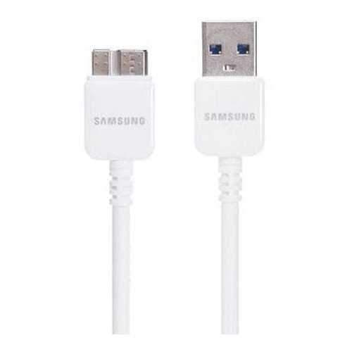 وصلة شاحن لهاتف جالاكسي نوت 3 طول 1 متر أبيض بورودو Porodo Galaxy Note 3 Cable 1 Meter White