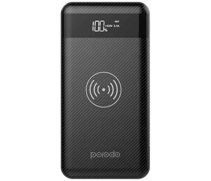 porodo slim wireless powerbank 10000mah black