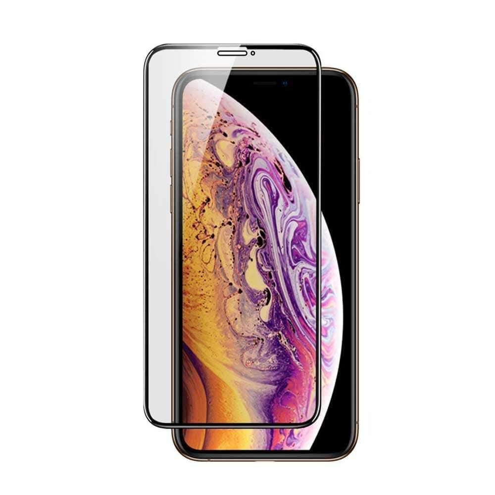 شاشة حماية زجاجية للخصوصية، بحواف منحنية ثلاثية الأبعاد لآيفون Xs Max من Porodo