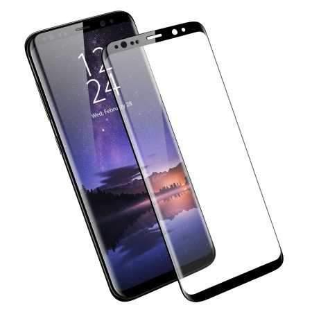 porodo 3d curved tempered glass screen protector for galaxy s9 plus black